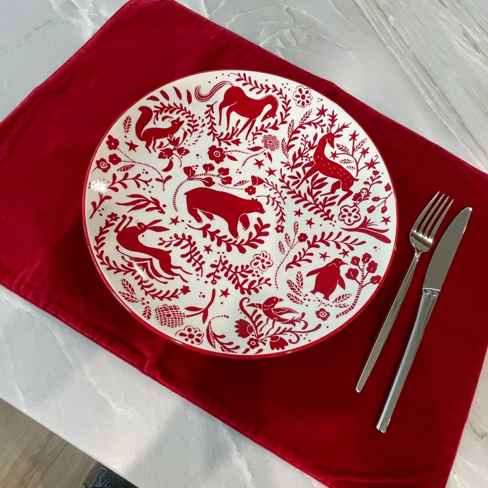 Williams Sonoma 4 Velvet Placemats